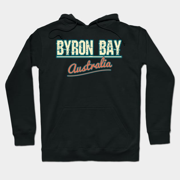 Byron Bay Australia retro Hoodie by LiquidLine